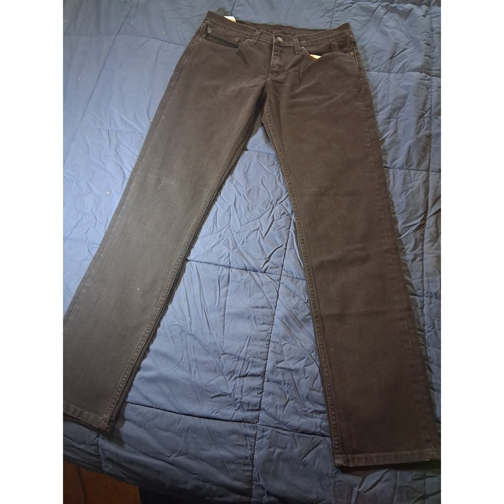 Levis 511 Slim Fit Black Denim Jeans Mens 31x32 5-Pocket Classic Pants